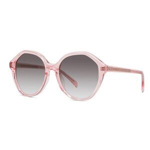 NEW CELINE WOMEN GEOMETRIC SUNGLASSES CELINE CL40201U 72B PINK GREY EYEWEAR